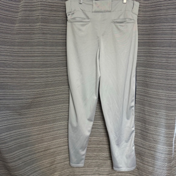 Nike Mens Dri-Fit Baseball Pants in Silver Size Medium - Picture 2 of 11